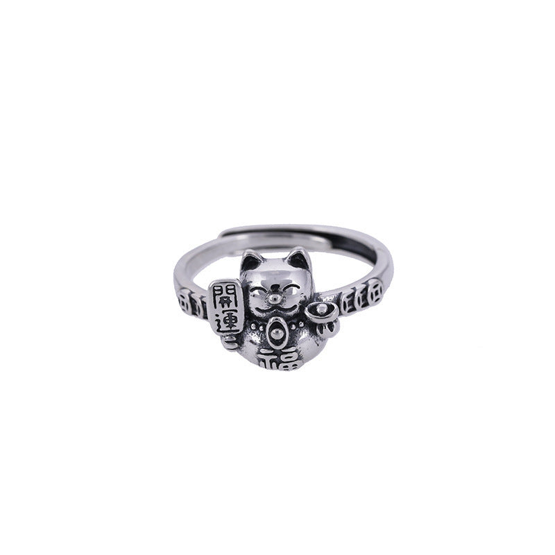 Wholesale Simple cute kitten ring for women